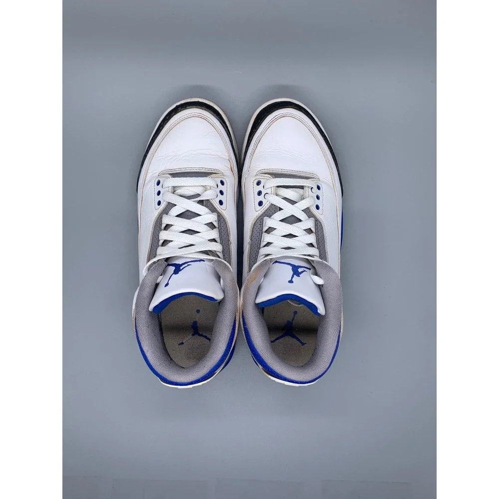 Jordan 3‎ Retro Racer Blue Basketball Shoes CT8532-145 Men's Sz 10.5